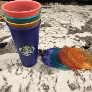 Starbucks tumblers with straws